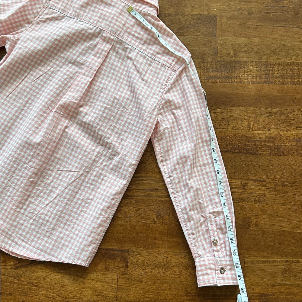 Tommy Bahama boys preppy Easter spring lite pink plaid dress shirt size Large​ - Picture 7 of 7